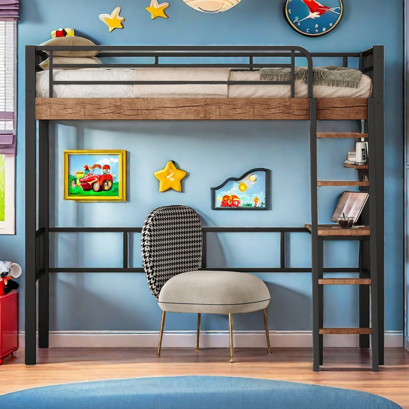 Lit mezzanine pour enfants Dorielle, Simple