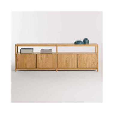 Open Plan Desk Blu Dot White Oak 30 H x 42 W x 20 D