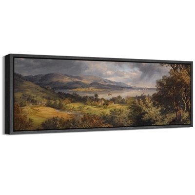 Art rustique, campagne rustique, campagne idyllique avec Rolling Hills and Farms