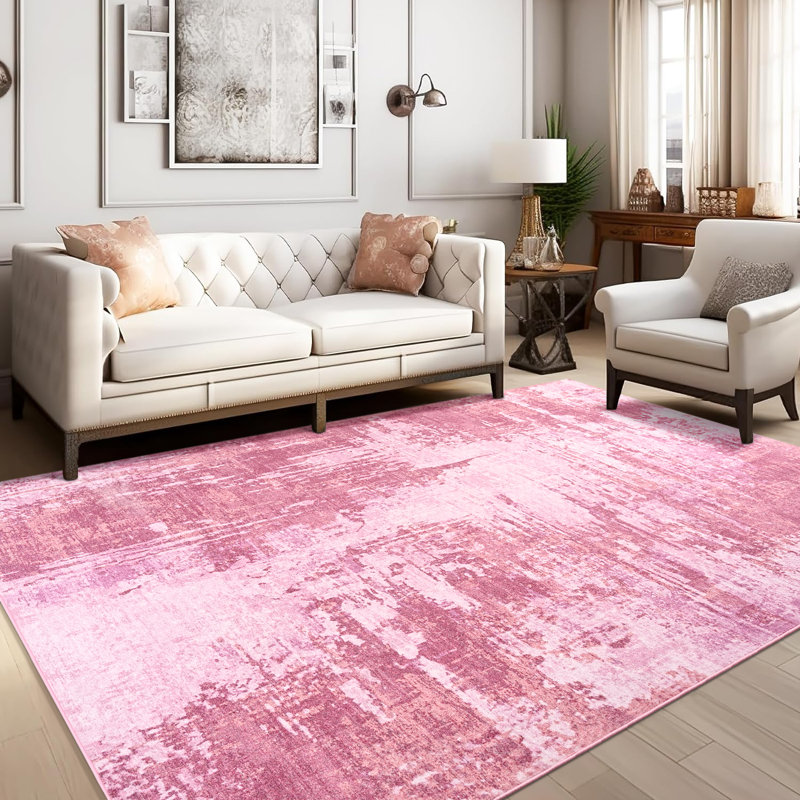Tapis moderne antidérapant et lavable Fillender, Rectangle 4 pi x 6 pi
