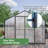 Outdoor Greenhouse, Heavy Duty Polycarbonate Greenhouse, Large Walk-In Greenhouse With Double Doors And Two Ventilation Windows
