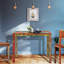 Table rectangulaire Lara, hauteur du bar, 55 po x 35 po