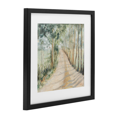 Camino A Casa Pathway Framed Print Under Glass, design by Patricia Pinto
