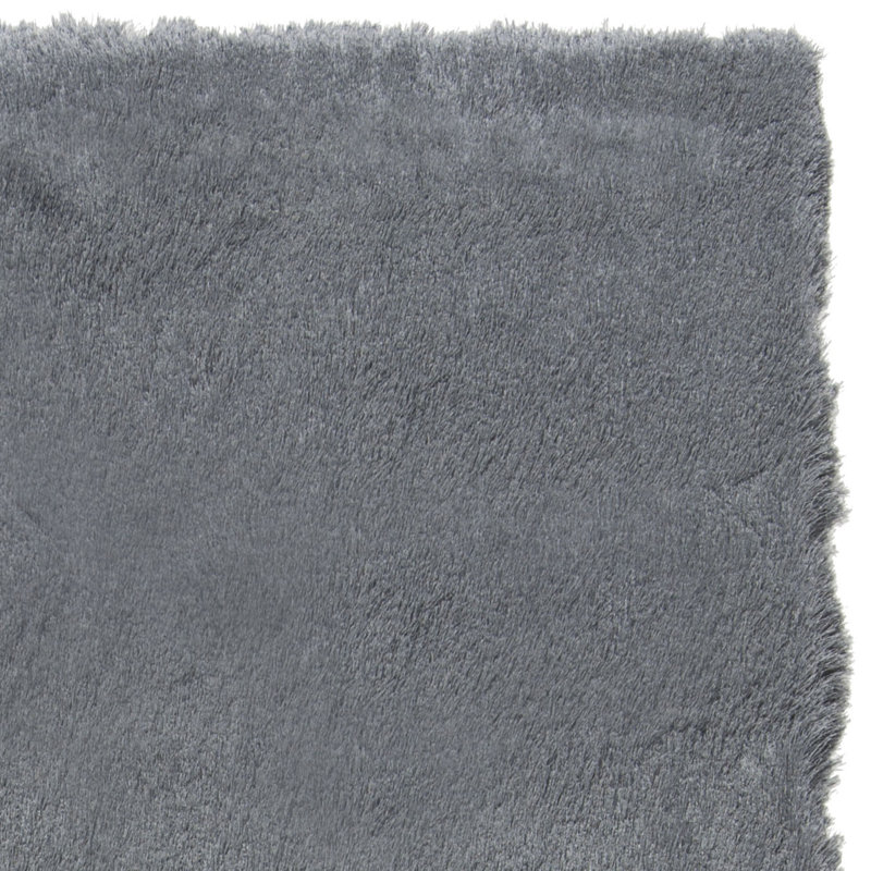 Cimah Shag Hand Tufted Performance Solid Color Rug, Rectangle 3' x 5'