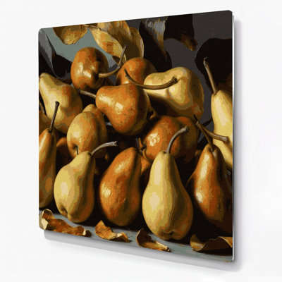 Fruit Pear Bosc Brown Metal Wall Art