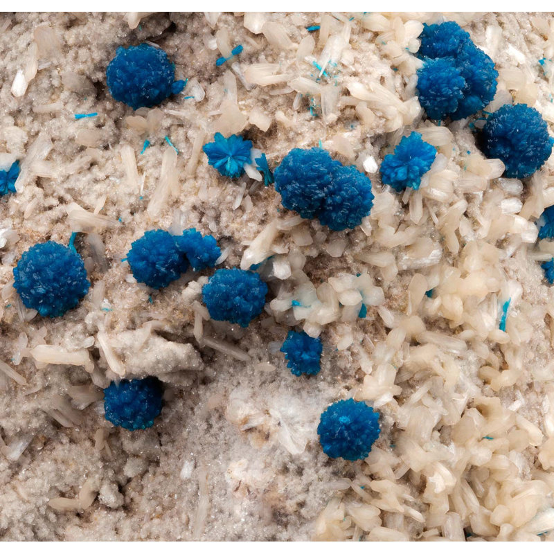 Cavansite on Stilbite from India