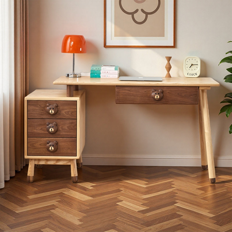Bureau d'écriture rectangulaire en bois, H 29,13 po x l 47,24 po x P 23,62 po