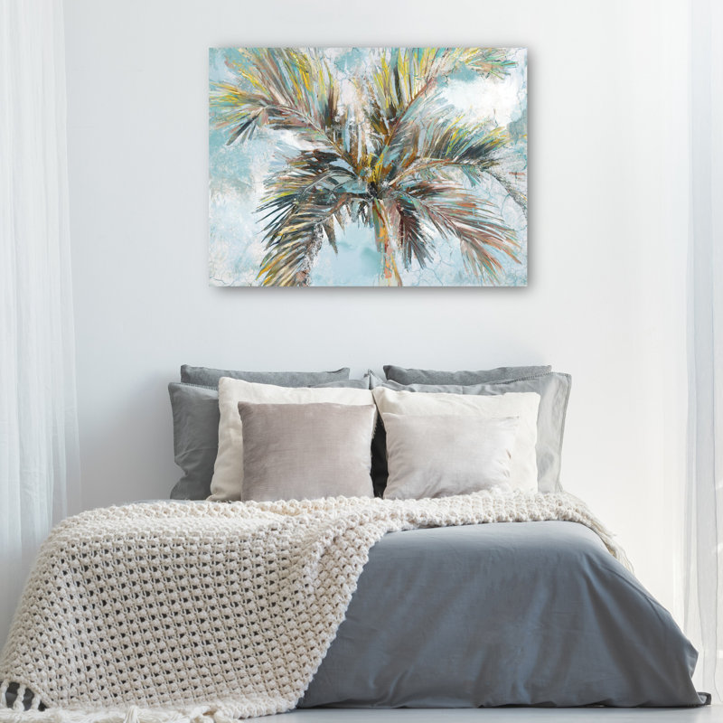«Inlet Palms» par Studio Arts, reproduction d'art sur toile, H 18 po x l 24 po, Toile tendue, Sans cadre