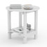 Table de bout ronde 18 po Adirondack pour terrasse en plastique / résine