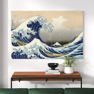 The Great Wave at Kanagawa, 1829 by Katsushika Hokusai - Gallery-Wrapped Canvas Giclee