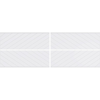 32.25'' H x 94.5'' W x 0.38'' D Expanded Cellular PVC Wainscot Paneling