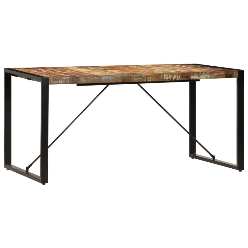 Powell Rectangular Wood Top Dining Table, 75cm H x 80cm W x 160cm L