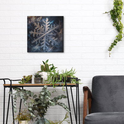  'Snowflake 1' by Rey Klimt Metal Wall Art