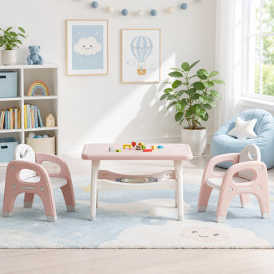 Kids Table and 2 Chairs Set