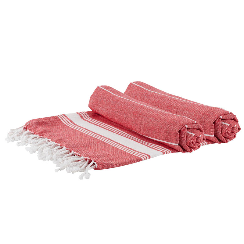 Nicola Spring - Turkish Cotton Bath Towels - 170 x 90cm, Red