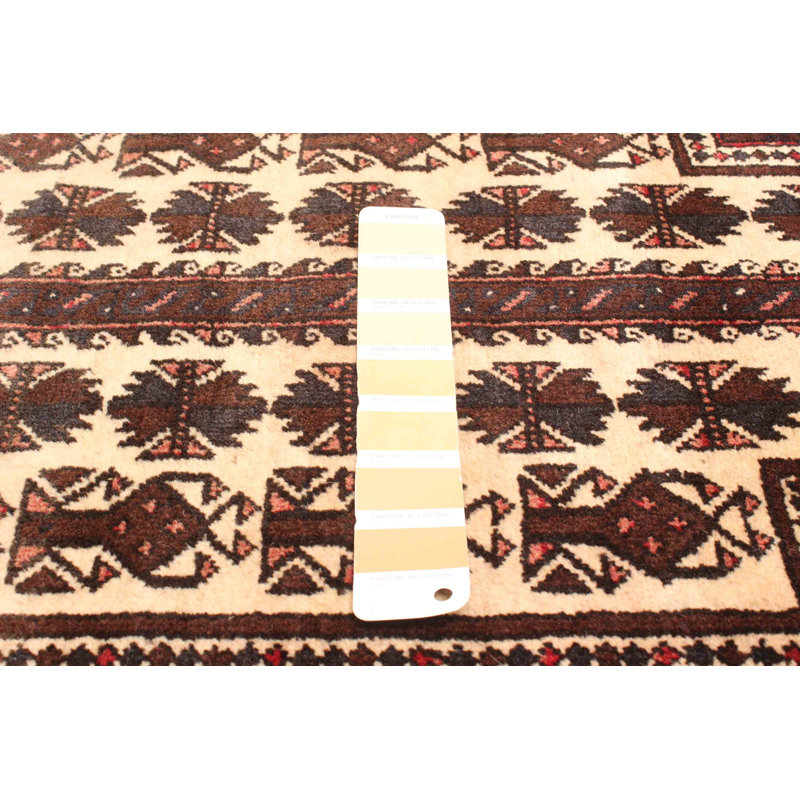 Tapis beige Teimani 2 pi 11 po x 4 pi 10 po