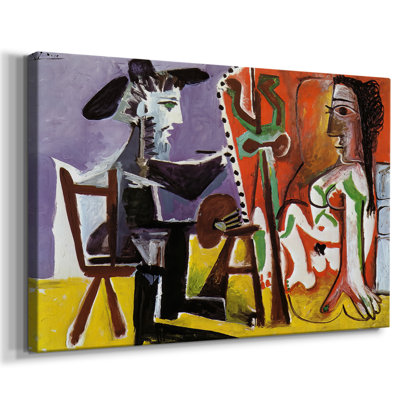Painter and Model (Le Peintre et son modèle)-Pablo Picasso-Gallery Wrapped Canvas-1928