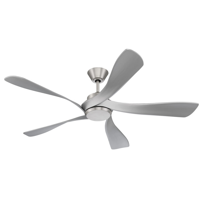 Captivate 52'' Ceiling Fan, Brushed Polished Nickel/Tan
