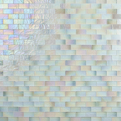 Carreau de mur et de sol en verre aspect brique de verre 11,73 po x 11,73 po Speckle