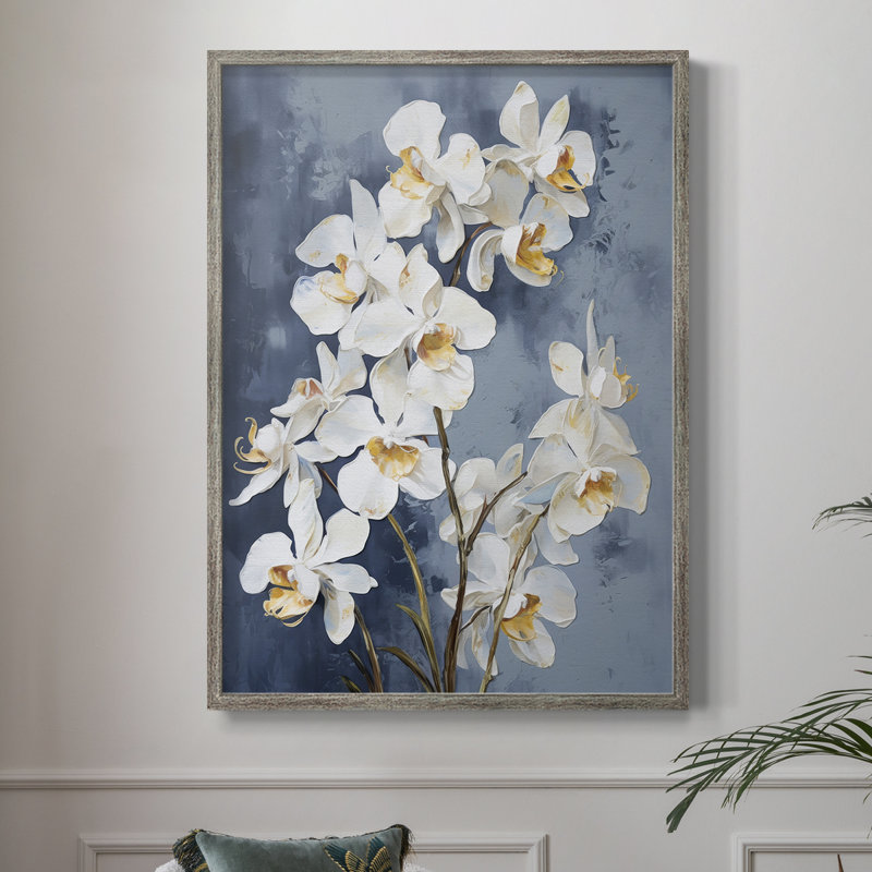 Reproduction encadrée FLORAL Series CLxxII - bois massif, H 11 po x l 9 po