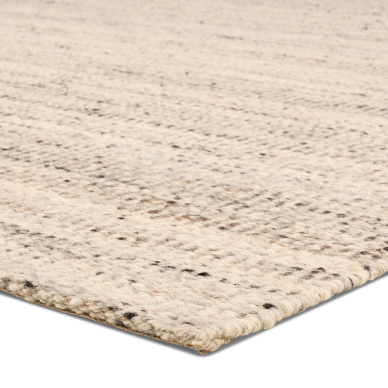 Melera Handwoven Wool Blend Solid Blue Area Rug, Rectangle 9'6" x 13'6"