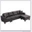 Ensemble de canapé modulaire pour salon avec méridienne en L et porte-gobelet-663449799-663449785