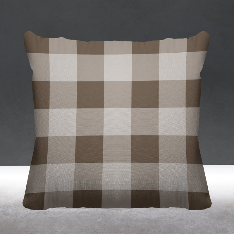 Coussin décoratif intérieur / extérieur Autumn, 17 po x 17 po, Beige, Carré