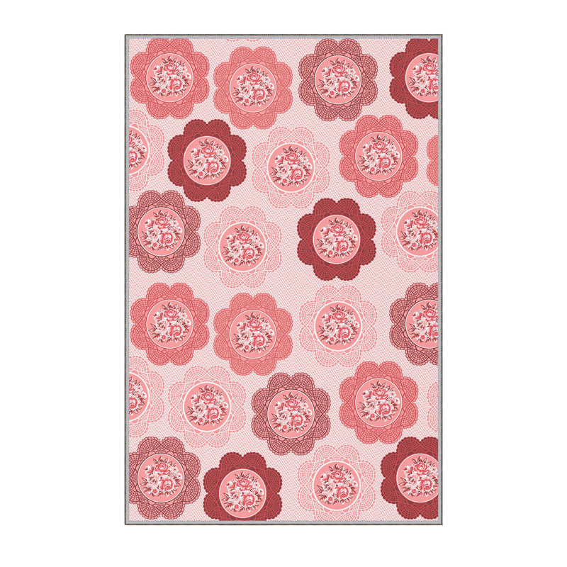 Antibacterial Woven Carpet (3D Digital Print) 4.0 x 5.9 Feet, 100% Polyester, Pile Height: 0.3 Inches | PVC Felt Dot Non-Slip Underside, Machine Washable, Perfect for Living Room & Bedroom Decor