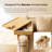 Mini Couch Arm Table For Narrow Armrest, Bamboo Sofa Arm Tray With Storage Box, Rotating Tabletop & Phone Stand, Adjustable Sofa Arm Table Clip For Snacks Or Dining, Width Of Armrest 1-7 Inch-1724171252
