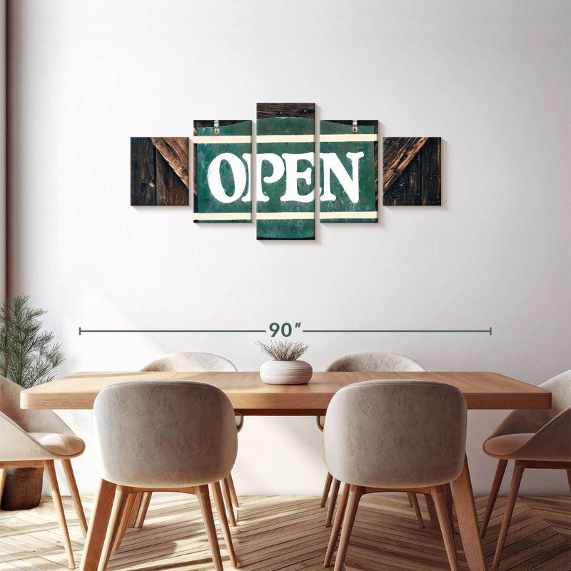 Open For Business, 30" H x 68" W