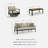 Sebbie Outdoor Sofa With Chairs And Table (Set Of 4)