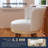  Anneli 26'' Swivel Counter Height Bar Stools Set of 2, White Counter Stools with Backs and Wood Legs for Kitchen Island-884832582-884832579-916282938