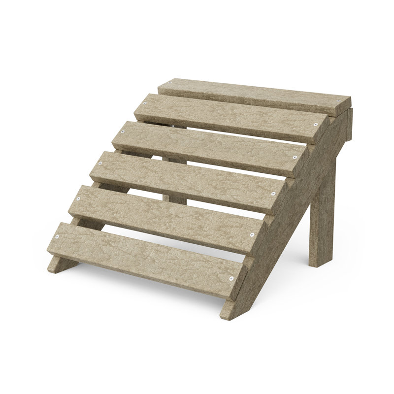 Classic Footrest, Weathered Wood