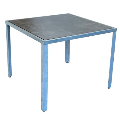 Square Metal Outdoor Dining Table , 95cm cm W 95cm cm D