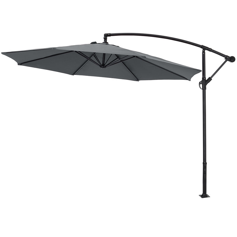 Aalam 300cm Cantilever Parasol, Dark Grey