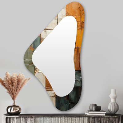 Miroir mural moderne Hardedge Art Earthy Euphony I - Hard Edge