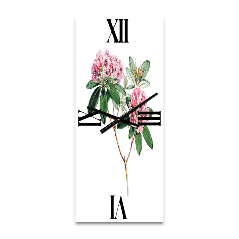 Vintage American Flora II - horloge murale traditionnelle, Petit