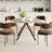 Solid Wood Round Dining Kitchen Table