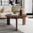 Modern Round Coffee Table with Three-Legged Design