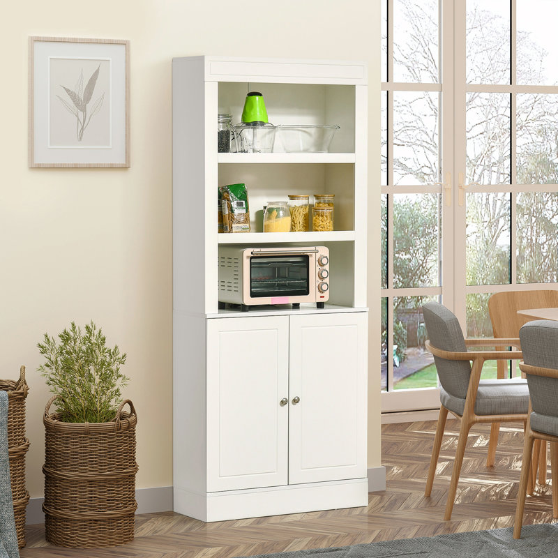 Garde-manger autoportant de 72 po Homcom, Blanc / Blanc