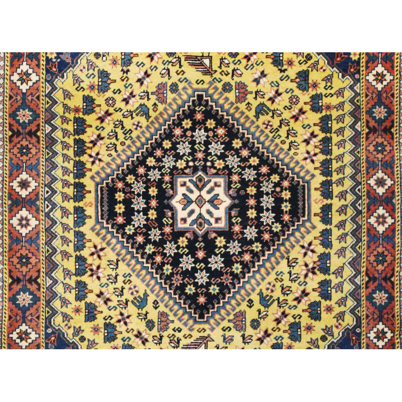 Ailet Rectangle 100 cm x 146 cm Oriental Hand Woven Area Rug