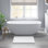 Tapis de salle de bain réversible 100 x coton touffeté 3000 g / m² 17 po x 24 po Splendor