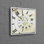 Impression d'horloge rétro intemporelle sur toile de coton parfaite pour un cadeau de bureau ou de mariage avec effet 3D moderne personnalisé