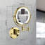 Miroir de meuble-lavabo à double face DEL 8 pouces, grossissement 1X / 3X, extensible, rotatif et pliable, câblé-1619527976