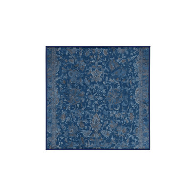 Machine Washable Blue Area Rug