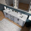 Meuble-lavabo double l 84 po x P 22 po Ziva-50494169