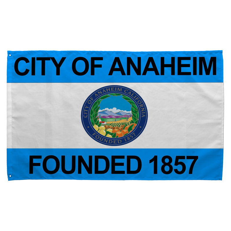 Drapeau de la ville d'Anaheim — Drapeau