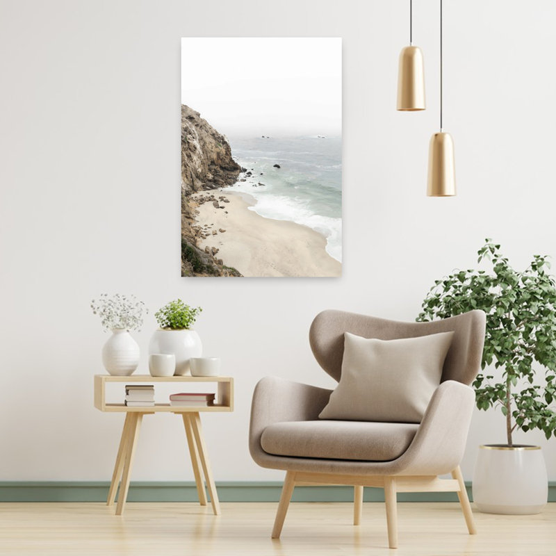 Art mural contemporain abstrait Big Sur Coast, H 36 po x l 24 po