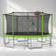 Trampoline de 16 pi avec barre d'équilibre et panier de basketball, structure renforcée approuvée par l'ASTM pour un plaisir extérieur sécuritaire
