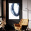 Art mural en verre Ivy Bronx «Bold Blue 2 Dark» par Mercedes Lopez Charro-796580196